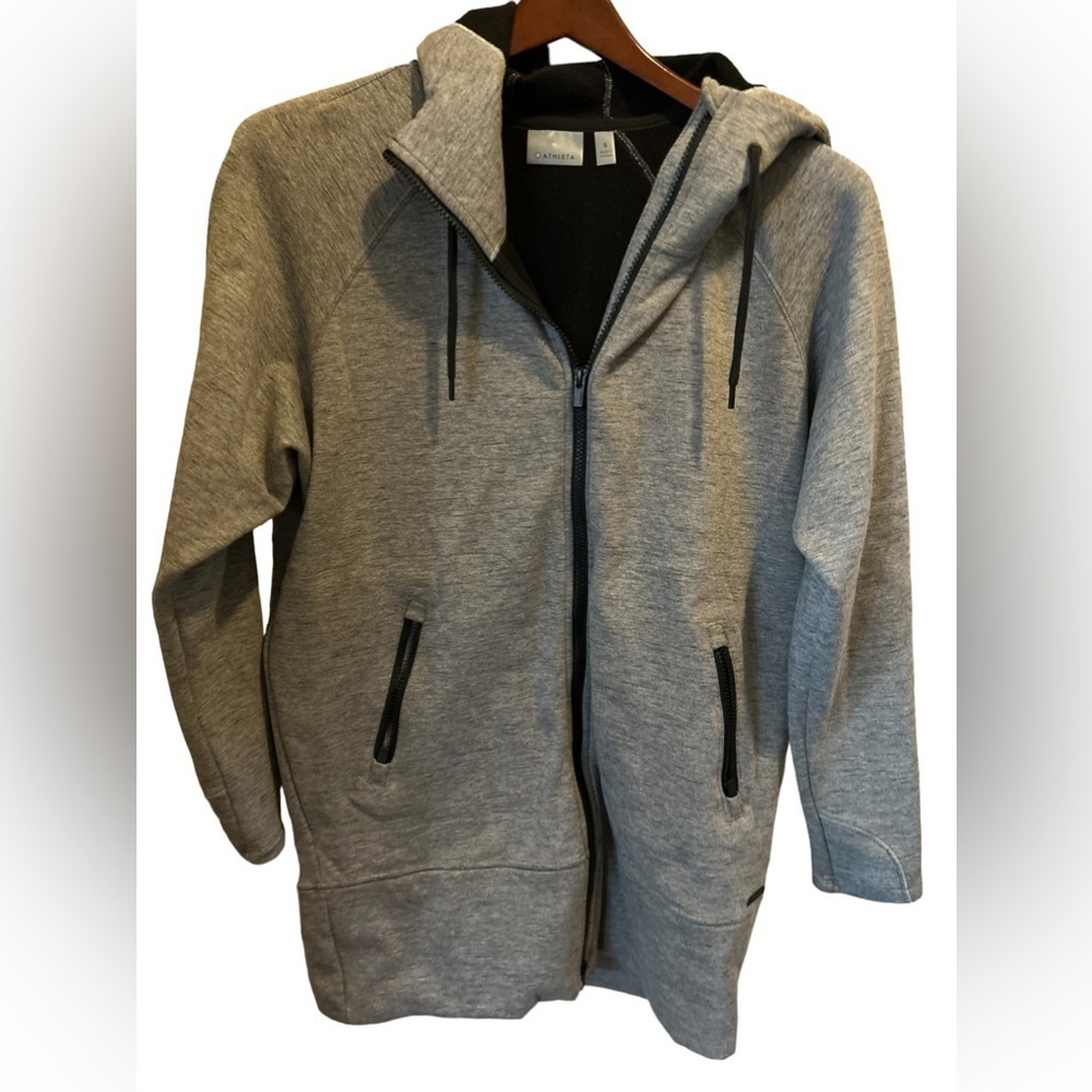 Athleta long zip up hoodie size small
